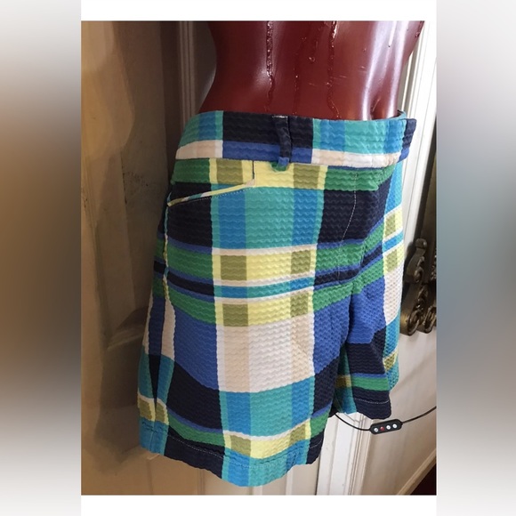 TOMMY HILFIGER SEERSUCKER SHORTS SIZE 16 -100% COTTON-COLORBLOCK - Picture 4 of 14